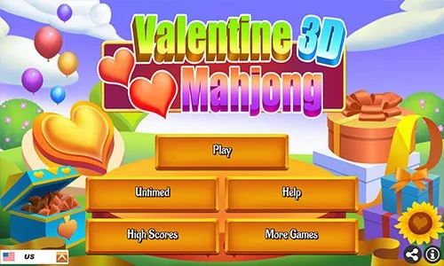 Valentine 3D Mahjong